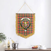 Stewart Royal Ancient Tartan Crest Wall Hanging Banner